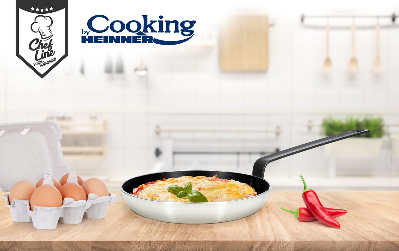 Tigaie profesionala, Cooking by Heinner, 24x5 cm, aluminiu presat - imagine 5